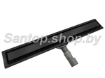 Душевой лоток Roxen Supra Black 60 см двусторонний (решетка или плитка)- фото2