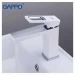 Комплект смеситель для ванны Gappo G3217-8+смеситель для умывальника Gappo G1017-8 (белый/хром)- фото6