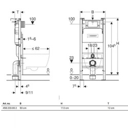 Инсталляция Geberit Alpha 458.233.00.2 клавиша Alpha 20 хром глянцевый с унитазом Milleau Alby 203- фото2