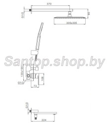 Душевая система Gappo G7199-20 (сатин)- фото3