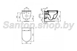 Инсталляции GROHE 38772001+унитаз Ideal Standart Ellisse (T569201) безободковый с пневмокрышкой- фото5