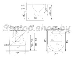 Инсталляции GROHE 38772001+унитаз Roxen Antares Tornado 530205-01 (торнадо)- фото9