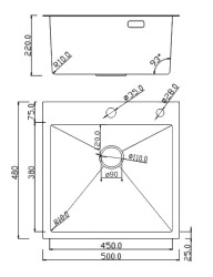 Кухонная мойка Roxen Simple 560220-50B (Графит) с коландером и дозатором- фото2