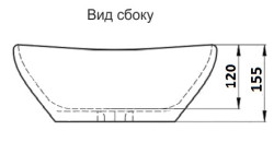 Раковина для ванной CeramaLux 7138- фото4