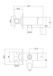 Смеситель с псевдобиде Roxen Santi 50094000-CH (глянцевый хром)- фото3