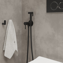 Смеситель с псевдобиде Roxen Santi 50094000-В (черный матовый)- фото6