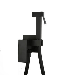 Смеситель с псевдобиде Roxen Santi 50096000-В (черный матовый)- фото