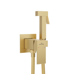 Смеситель с псевдобиде Roxen Santi 50096000-GB (брашированное золото)- фото