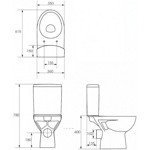 Унитаз CERSANIT Parva 011  New Clean On напольный (безободковый)- фото2