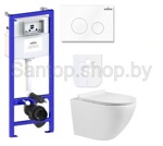 Инсталляция Lavinia Boho RelFix 38010010 c унитазом Milleau ALBY 203 (безободковый)- фото
