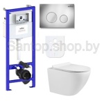 Инсталляция Lavinia Boho RelFix 38010010 с унитазом Milleau Alby 203 (безободковый)- фото