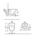 Унитаз подвесной Jacob Delafon Odeon Up E4570 (безободковый)- фото2