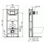 Комплект инсталляция с унитазом Ideal Standard Tesi Aquablade T387201- фото2