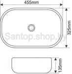 Раковина для ванной CeramaLux 78105- фото4