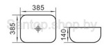 Раковина для ванной CeramaLux  D1303- фото3