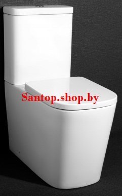 Унитаз напольный Belbagno ALBANO безободковый с пневмокрышкой- фото