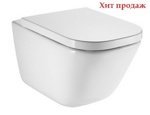Унитаз Roca The Gap Clean Rim (A34647L000) подвесной с пневмокрышкой- фото